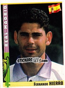 Sticker Fernando Hierro - Euro Football 1998-1999 n. 105 - Panini