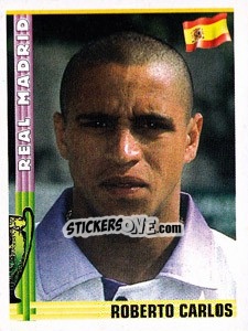 Sticker Roberto Carlos - Euro Football 1998-1999 n. 106 - Panini