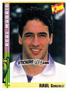 Sticker Raul Gonzalez - Euro Football 1998-1999 - Panini