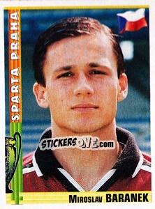 Sticker Miroslav Baranek - Euro Football 1998-1999 - Panini