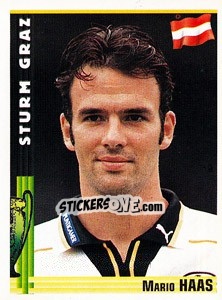 Sticker Mario Haas - Euro Football 1998-1999 - Panini