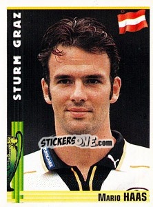 Sticker Mario Haas - Euro Football 1998-1999 n. 127 - Panini