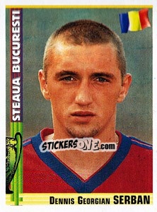 Sticker Dennis Georgian Serban - Euro Football 1998-1999 - Panini