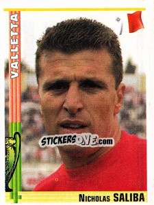 Sticker Nicholas Saliba - Euro Football 1998-1999 - Panini