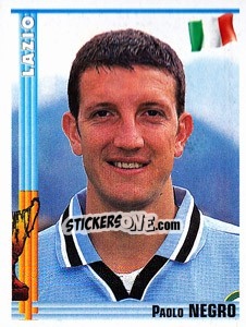 Sticker Paolo Negro - Euro Football 1998-1999 - Panini