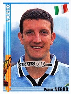 Sticker Paolo Negro - Euro Football 1998-1999 n. 147 - Panini