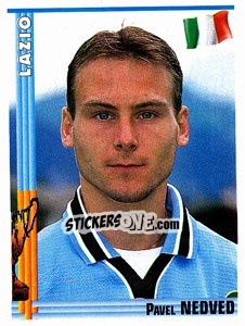 Sticker Pavel Nedved - Euro Football 1998-1999 n. 150 - Panini