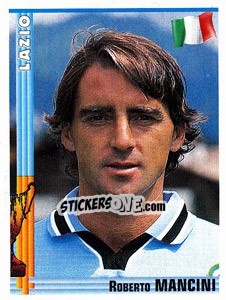 Figurina Roberto Mancini - Euro Football 1998-1999 - Panini