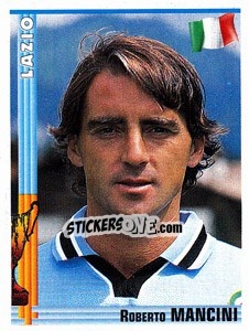 Sticker Roberto Mancini - Euro Football 1998-1999 n. 151 - Panini
