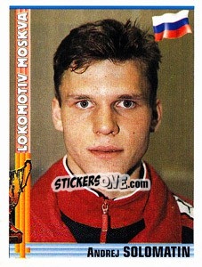 Sticker Andrei Solomatin - Euro Football 1998-1999 - Panini