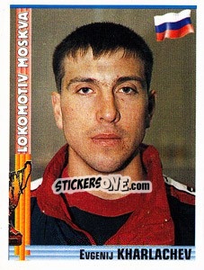 Figurina Evgeni Kharlachev - Euro Football 1998-1999 - Panini