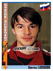 Sticker Dmitri Loskov - Euro Football 1998-1999 n. 156 - Panini