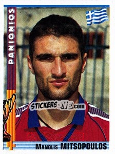 Sticker Manolis Mitsopoulos - Euro Football 1998-1999 - Panini
