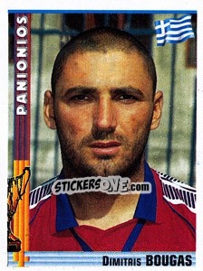 Figurina Dimitris Bougas - Euro Football 1998-1999 - Panini