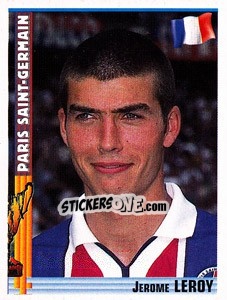 Sticker Jerome Leroy - Euro Football 1998-1999 n. 165 - Panini