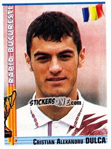 Figurina Cristian Alexandru Dulca - Euro Football 1998-1999 - Panini
