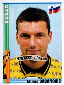 Sticker Mladen Dabanovic - Euro Football 1998-1999 n. 177 - Panini