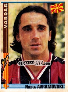 Sticker Nikola Avramovski - Euro Football 1998-1999 n. 182 - Panini
