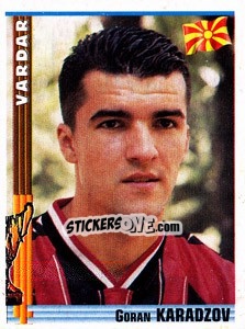 Cromo Goran Karadzov - Euro Football 1998-1999 - Panini