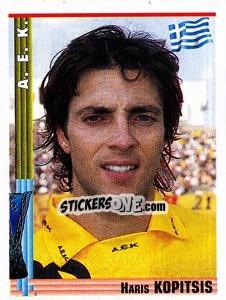 Sticker Haris Kopitsis - Euro Football 1998-1999 - Panini