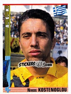 Sticker Nikos Kostenoglou - Euro Football 1998-1999 n. 187 - Panini