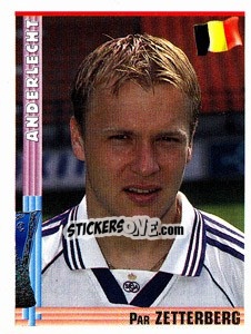 Sticker Par Zetterberg - Euro Football 1998-1999 n. 191 - Panini