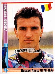 Sticker Bogdan Arges Vintila - Euro Football 1998-1999 - Panini