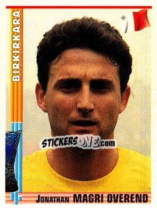 Sticker Jonathan Magri Overend - Euro Football 1998-1999 n. 198 - Panini
