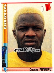 Sticker Chucks Nwoko - Euro Football 1998-1999 - Panini