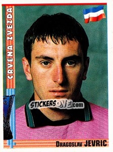 Sticker Dragoslav Jevric - Euro Football 1998-1999 n. 201 - Panini