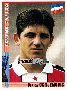 Figurina Perica Ognjenovic - Euro Football 1998-1999 - Panini