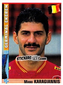 Sticker Manu Karagiannis - Euro Football 1998-1999 n. 207 - Panini