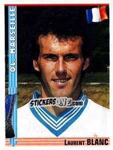 Sticker Laurent Blanc - Euro Football 1998-1999 - Panini