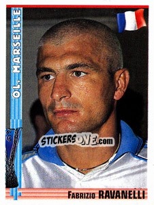 Sticker Fabrizio Ravanelli - Euro Football 1998-1999 n. 212 - Panini