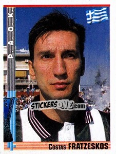 Figurina Costas Fratzeskos - Euro Football 1998-1999 - Panini