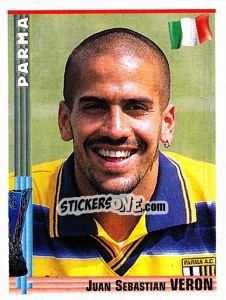 Sticker Juan Sebastian Veron - Euro Football 1998-1999 n. 223 - Panini