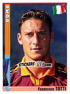 Sticker Francesco Totti - Euro Football 1998-1999 n. 228 - Panini