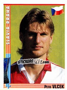Figurina Petr Vlcek - Euro Football 1998-1999 - Panini