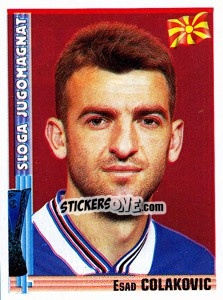 Sticker Esad Colakovic - Euro Football 1998-1999 - Panini