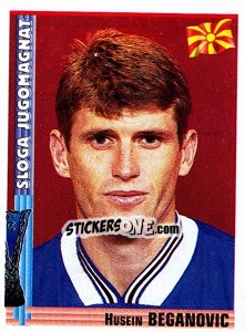 Sticker Husein Beganovic - Euro Football 1998-1999 - Panini