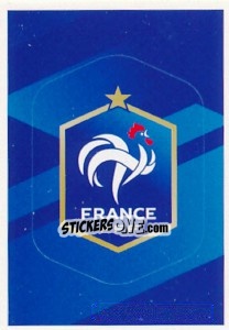 Sticker France FFF Logo - Team France 2016. Fiers D'Être Bleus n. 1 - Panini