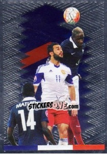 Sticker France-Arménie - Team France 2016. Fiers D'Être Bleus n. 5 - Panini