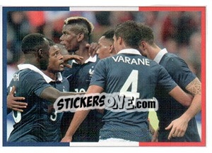 Sticker France-Allemagne - Team France 2016. Fiers D'Être Bleus n. 9 - Panini