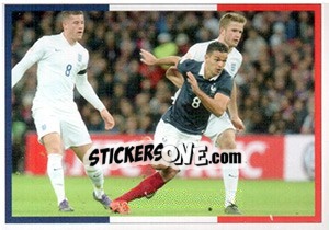 Sticker Angleterre-France - Team France 2016. Fiers D'Être Bleus n. 12 - Panini