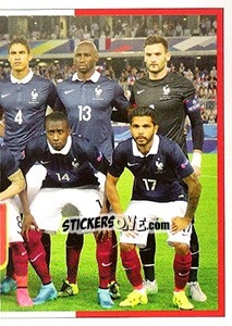 Sticker Team Photo right - Team France 2016. Fiers D'Être Bleus - Panini