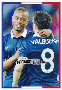 Sticker Patrice Evra - Team France 2016. Fiers D'Être Bleus n. 25 - Panini