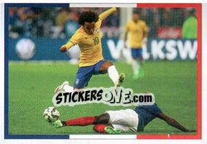 Sticker France-Brasil - Team France 2016. Fiers D'Être Bleus - Panini