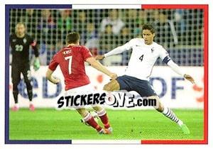 Sticker Raphael Varane - Team France 2016. Fiers D'Être Bleus n. 28 - Panini