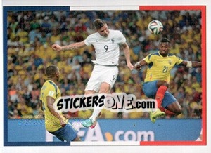 Sticker Olivier Giroud - Team France 2016. Fiers D'Être Bleus - Panini