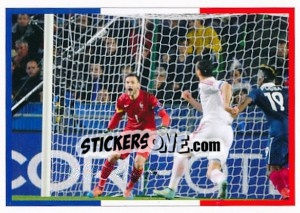 Sticker Hugo Lloris - Team France 2016. Fiers D'Être Bleus n. 37 - Panini